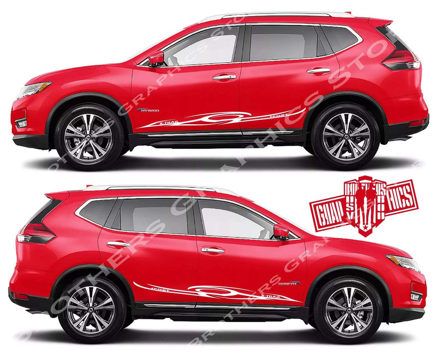 Vinyl Graphics Special Made for Nissan X-Trail - Brothers-Graphics
