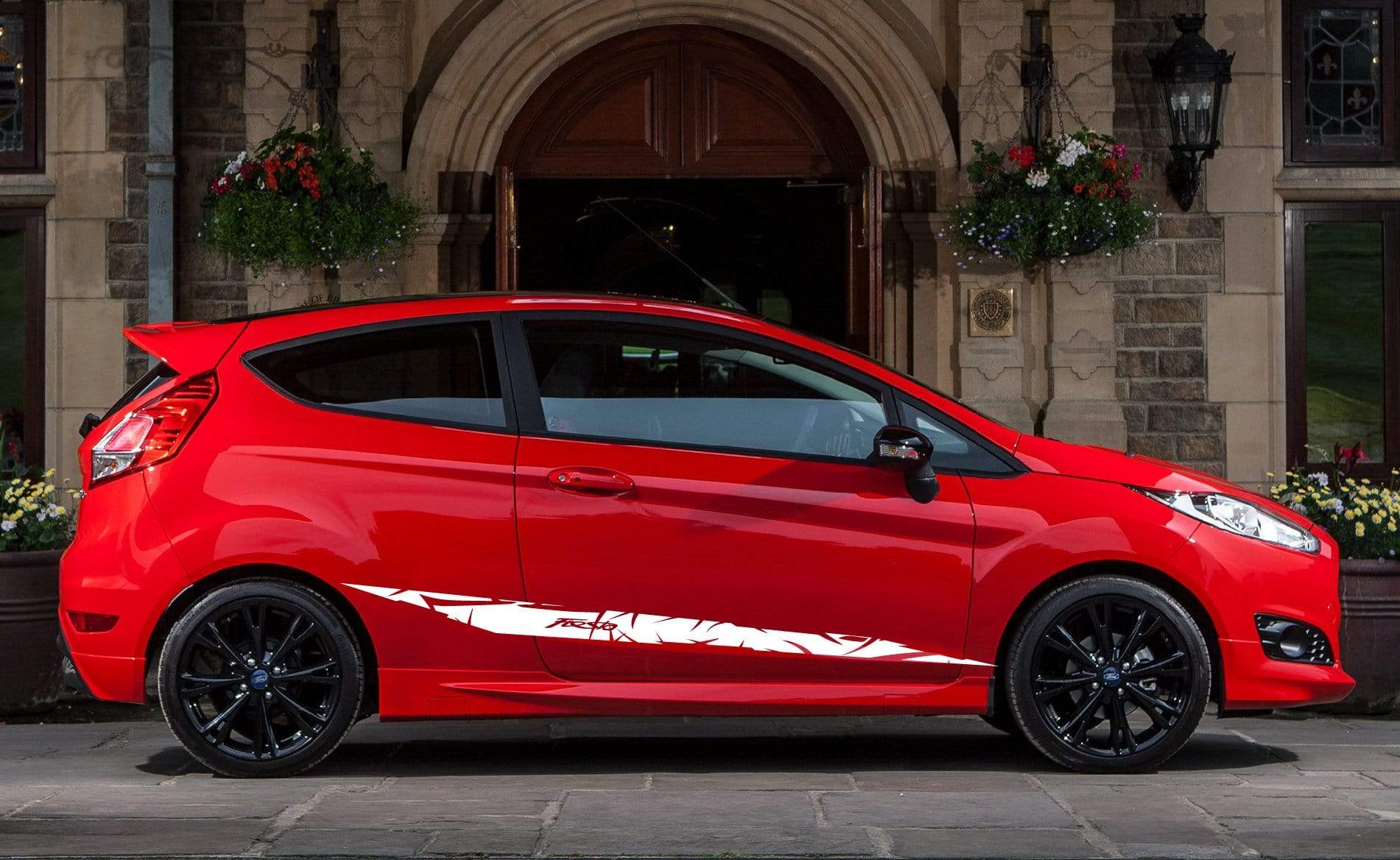 Premium Vinyl Sticker Compatible with Ford Fiesta Sticker Street Auto Stylish Exclusive Easy Application