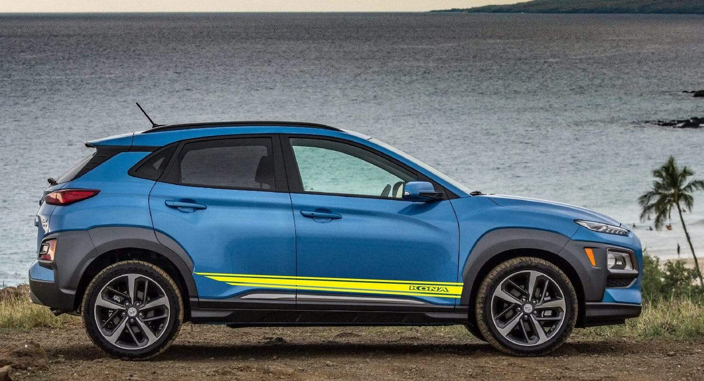 Premium Quality Vinyl Stickers Work with Hyundai Kona Car styling decals