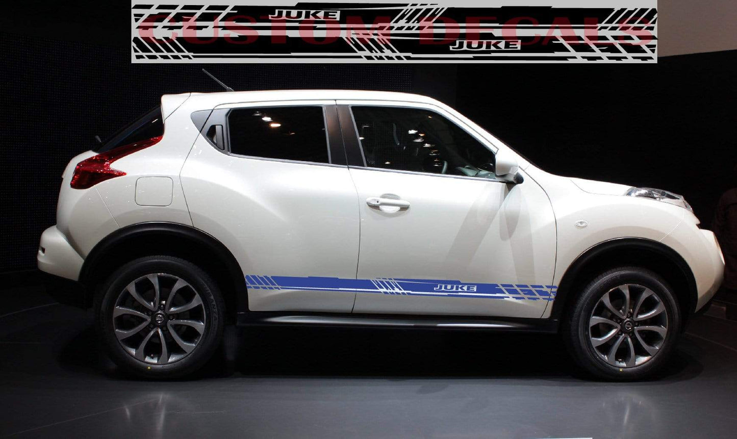 Racing Side Stripes Vinyl Decal Kit for Nissan Juke– 2x Premium Stickers