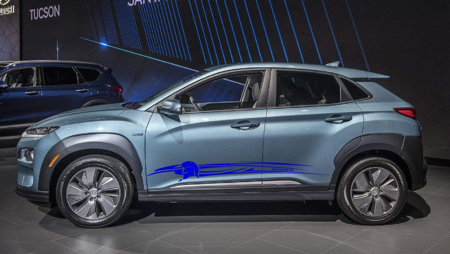 Premium Vinyl Sticker Compatible with Hyundai Kona New Tribal design